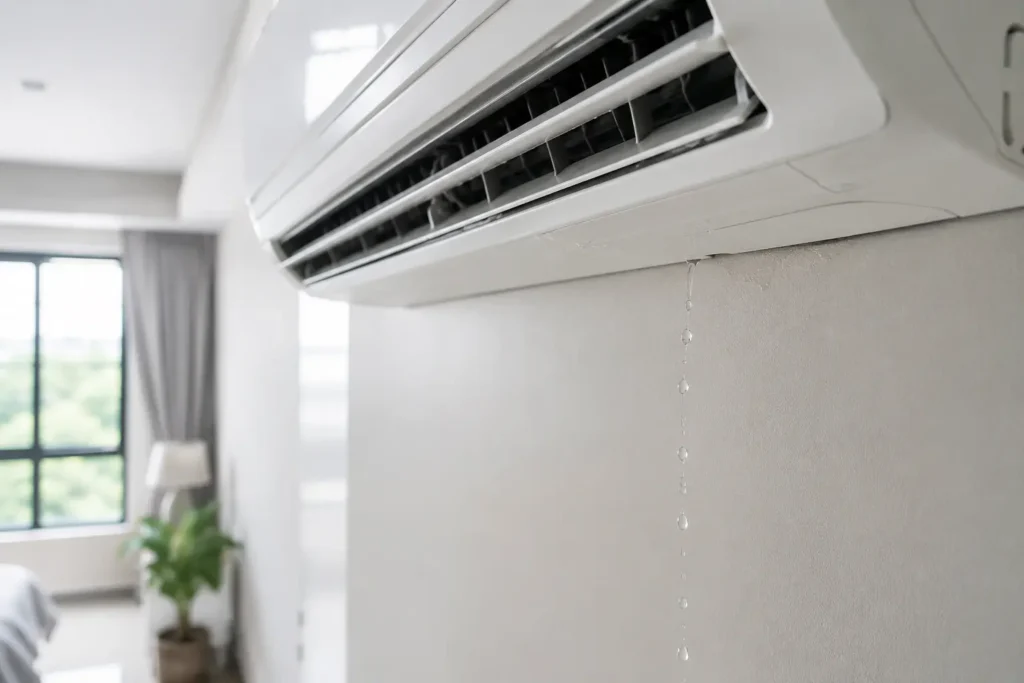 Aircond bocor air dari unit indoor di rumah — punca dan cara mengatasi 2026