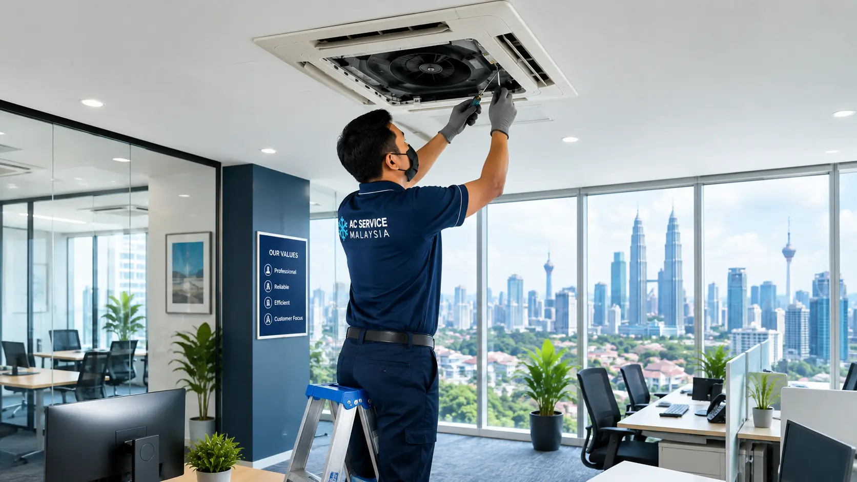 aircond berbau ketika digunakan di rumah Malaysia