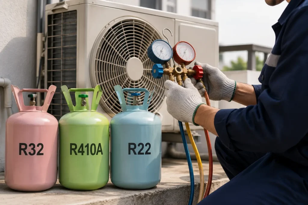Harga gas aircond Malaysia 2026 dengan R32 R410A dan R22
